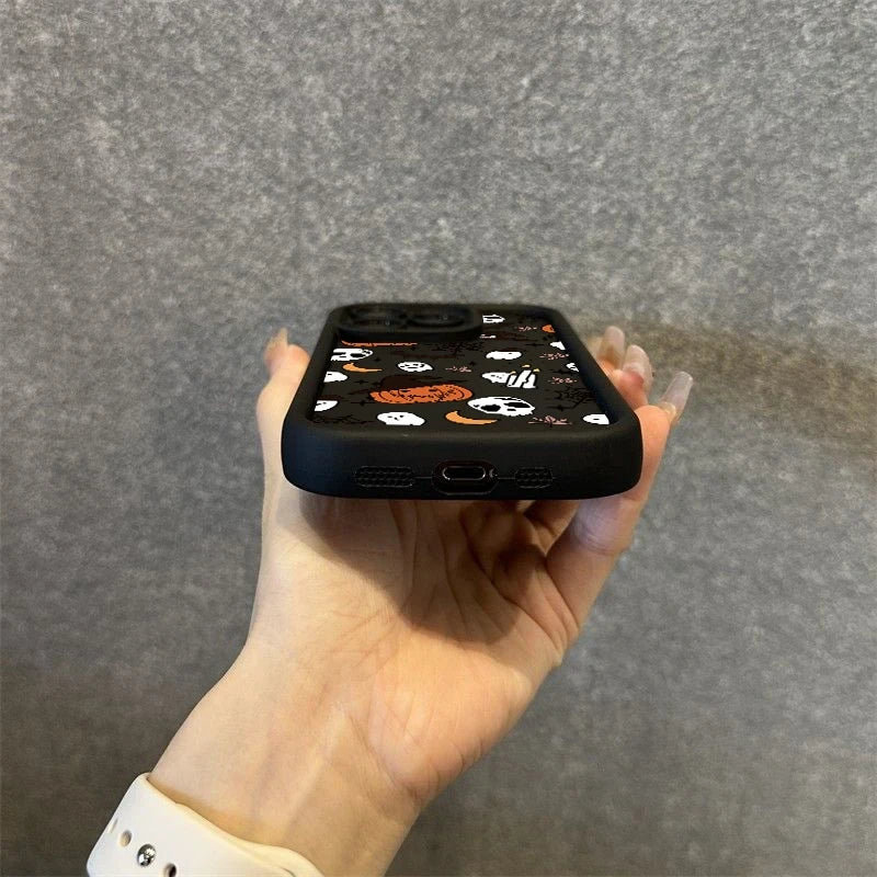 Halloween Pumpkin Ghost Silicone Phone Case
