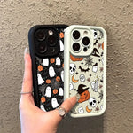 Halloween Pumpkin Ghost Silicone Phone Case
