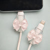 Pink Bow Cable Protector