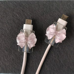 Pink Bow Cable Protector
