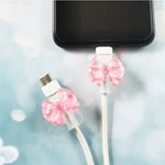 Pink Bow Cable Protector