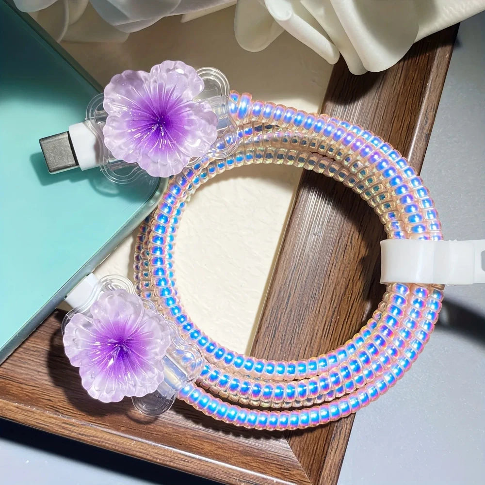 Flower Pattern Cable Protector