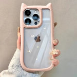 Silicone Cute Cat Ear Phone Case