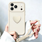 Heart Phone Case With Wrist Strap