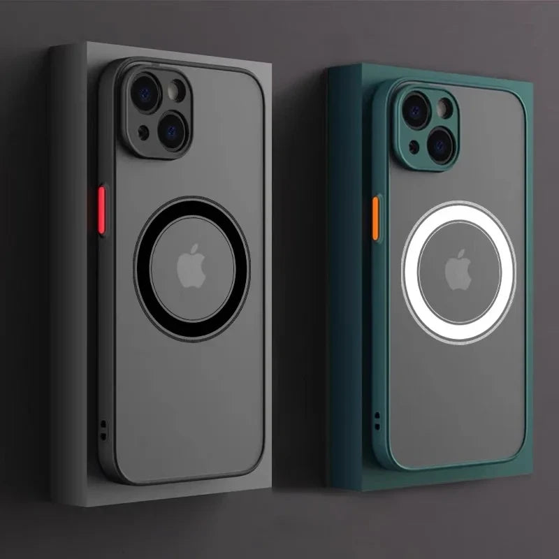 Matte Magnetic Shockproof Phone Case