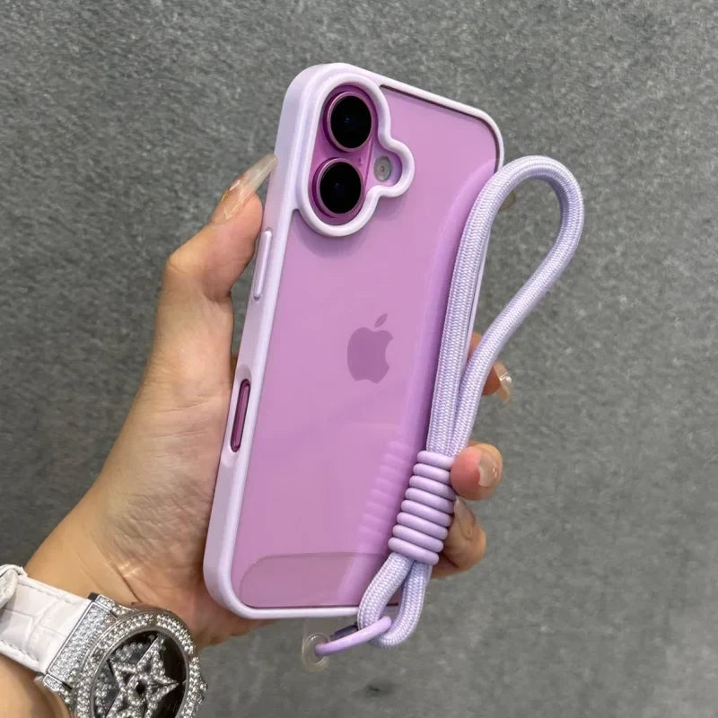 Candy Color Lanyard Phone Case