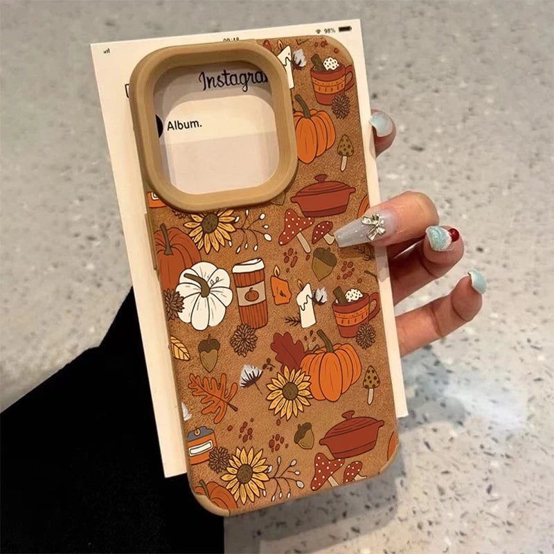 Autumn Leaf Pumpkin Phone Case