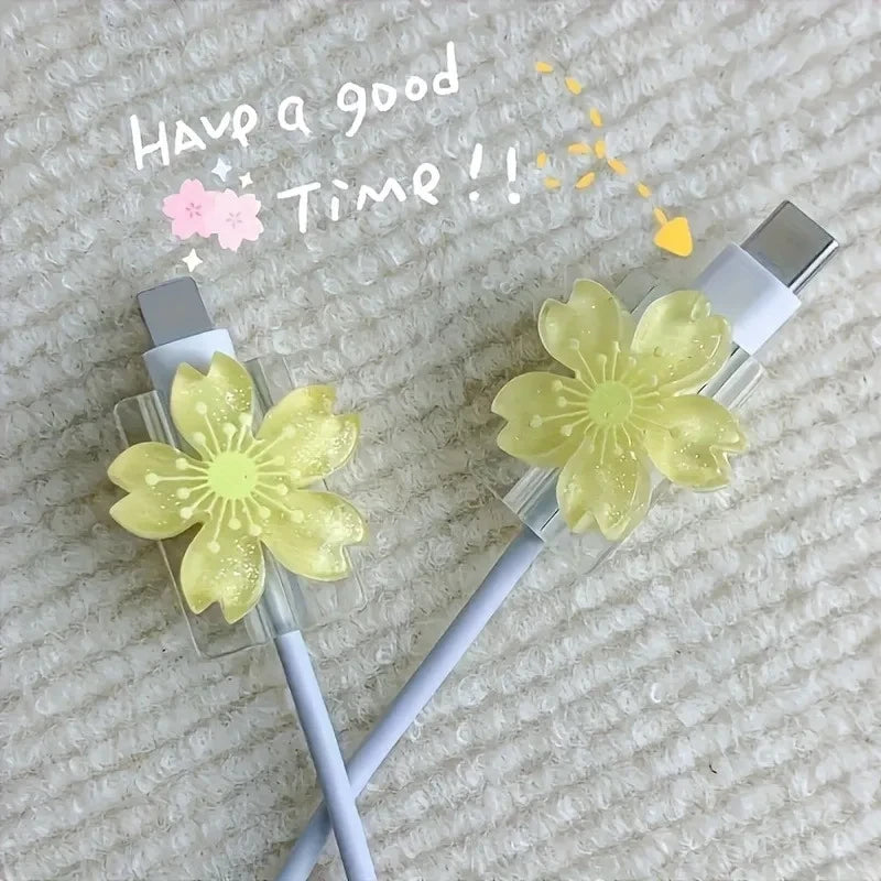 Cute Flower Cable Protector