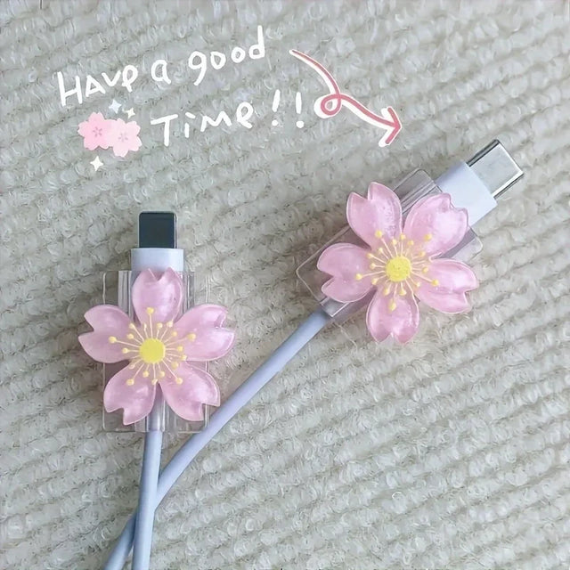 Cute Flower Cable Protector