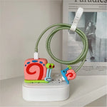 Kawaii Cartoon Charger Cable Protector Set