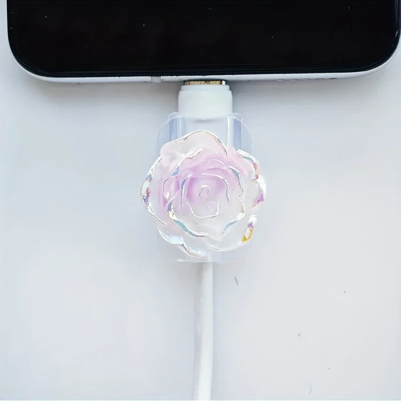 Gradient Floral Charger Protector Cover