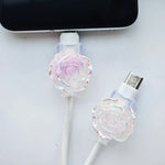 Gradient Floral Charger Protector Cover