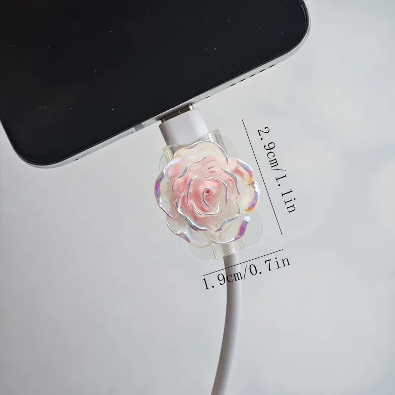 Gradient Floral Charger Protector Cover