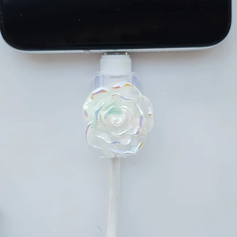 Gradient Floral Charger Protector Cover