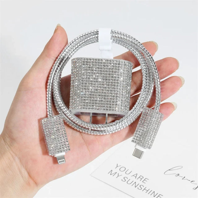 Sparkle Silicone Charger Cover