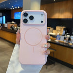 Matte Liquid Silicone Magnetic Phone Case