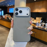 Matte Liquid Silicone Magnetic Phone Case